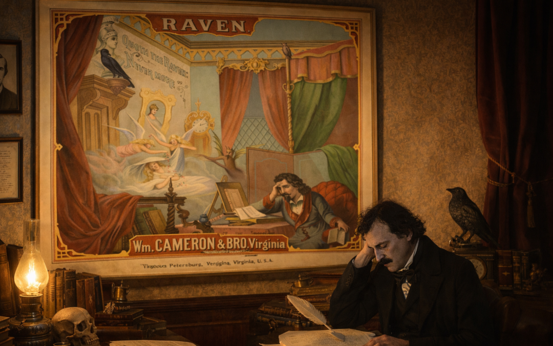 The Raven in the Room: Poe’s Shadow Over a Victorian Advertisement